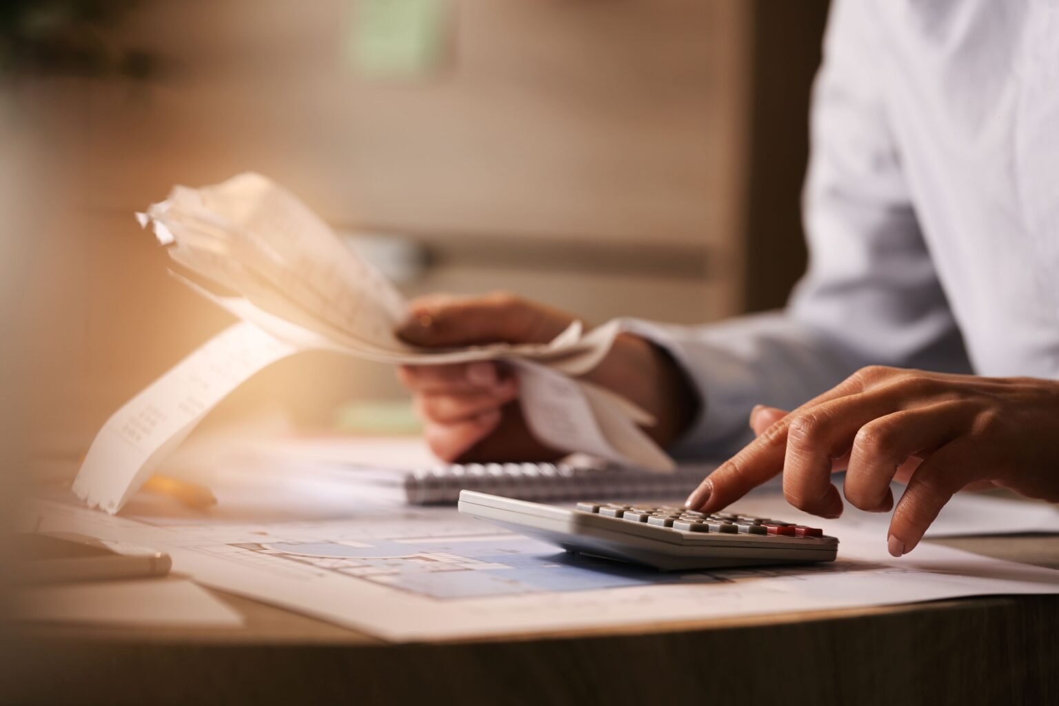 Documents and calculator