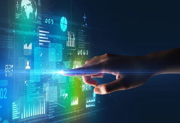 Digital technology touch screen